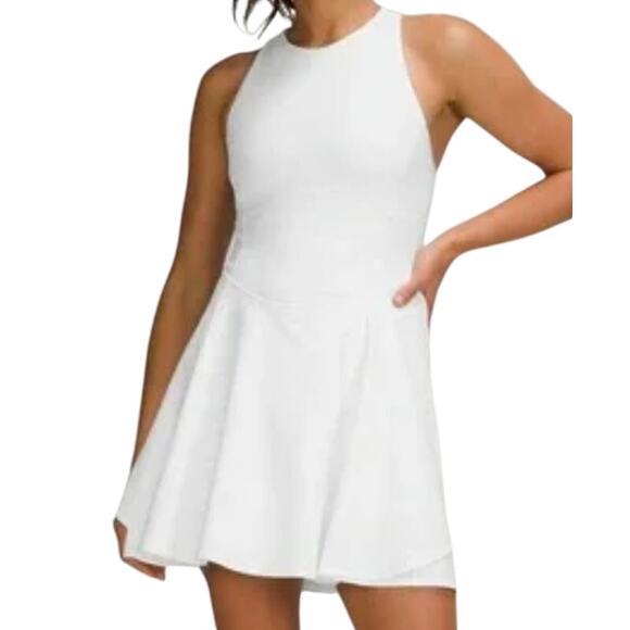 lululemon athletica Dresses & Skirts - Lululemon Court Crush Dress Liner Tennis White Sizes 4 LW1DOCS